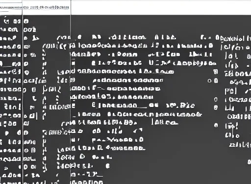 dense computer vision output log text IDE, font, layout, debug session, black and white, command line