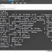 dense computer vision output log text IDE, font, layout, debug session, black and white, command line